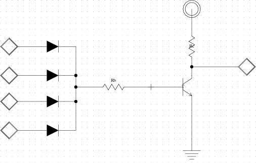 DTL hradlo NOR (v Electric)