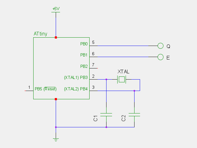 Generování Dvoufázových hodiny pro MC6809E s ATtiny