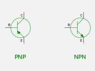 Schematická značka pro bipolární tranzistor