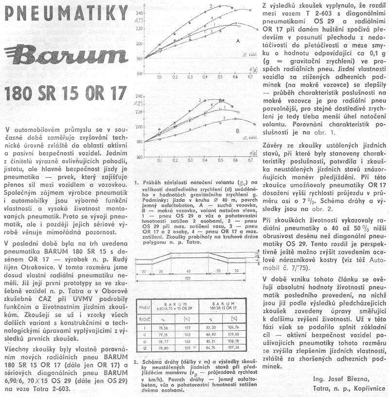 Pneumatiky Barum 180 SR15 OR17