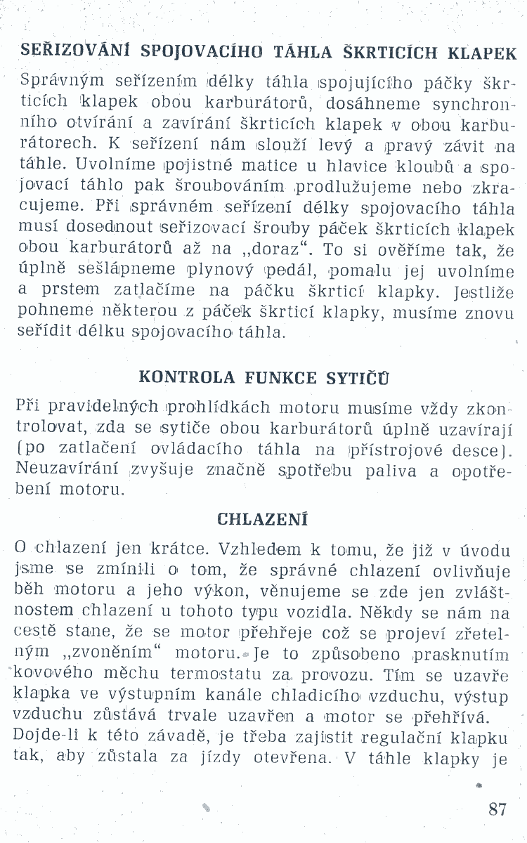 Seřizování