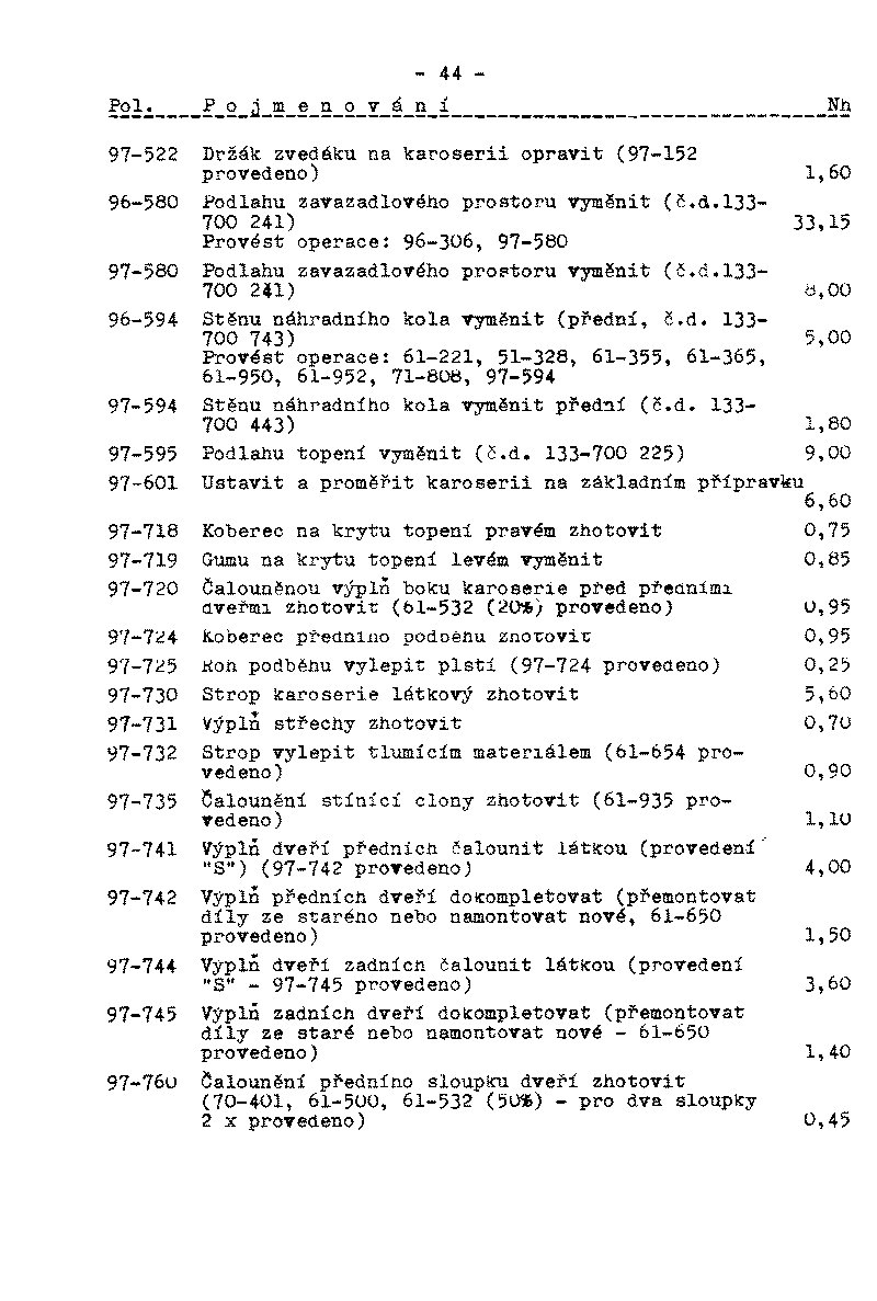 �asov� normy oprav