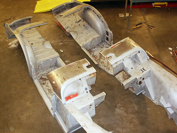 TR3 cut in half lengthwise, up the middle