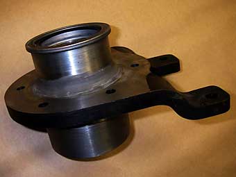 Corvair spindles running in custom-built hubs