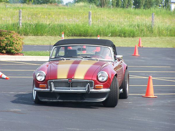 Joe Schafer and his 71 MGB V8