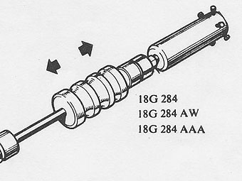 impulse extractor 18G 284, and adaptors 18G 284 AW and 18G 284 AAA