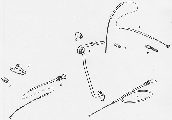 MGB GT V8 parts - Engine Controls