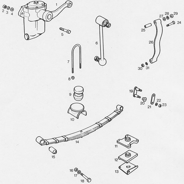 MGB GT V8 parts - Rear Suspension