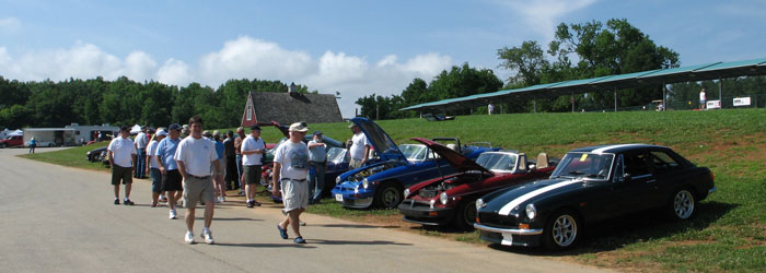 BritishV8 enthusiasts at Virginia International Raceway