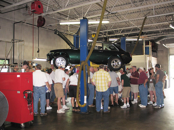 The lifts in the Flying Circus garage gave us outstanding access to view the undercarriage.