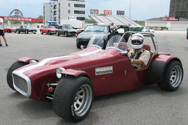 Paul Snyder's WCM Ultralite S2K (Honda S2000 2.0L VTEC engine), a 1965 Lotus Super 7 replica.