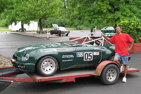 Robert Maupins brought Phil Leonard's MG RV8 to BritishV8 2010