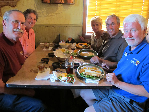 Ted Lathrop, Judy Lathrop, Mary Schills, Paul Schils, and Mike Maloney.