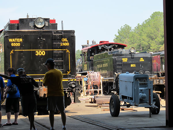 Steam locomotives stopped every twenty miles to refill the water supply for their boilers.