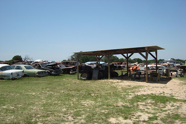 Hatfield Restorations' own little salvage yard.