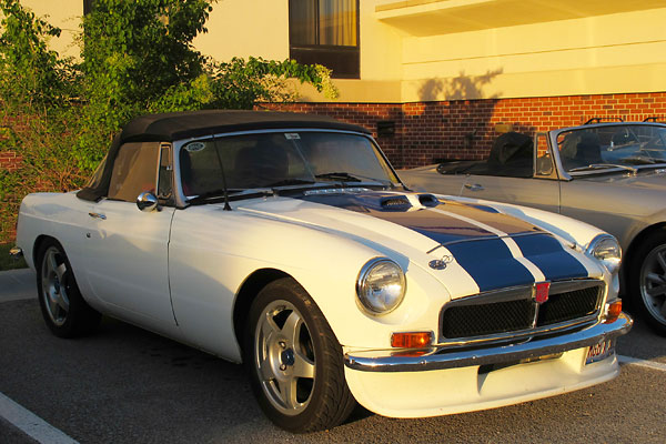 Pete Mantell and his 1969 MGB V8 (2305# when weighed at BV8-2008)