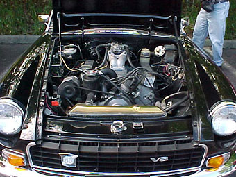 Costello Mk II Engine Bay with Weber Carburetor