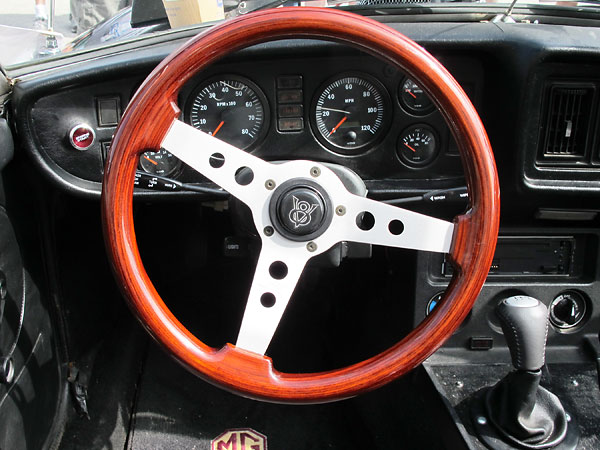 VDO gauges: tachometer, speedometer, fuel level, voltmeter, coolant temperature, and oil poressure.