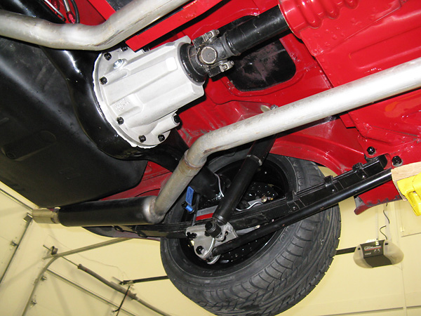 Mopar Performance aluminum gear carrier, 3.23:1 ring and pinion, and limited slip differential.