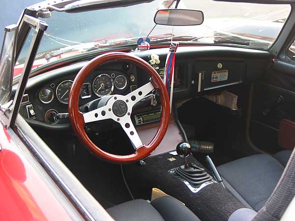 wood steering wheel