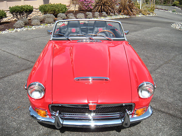 Austin Healey 3000 inspired hood scoop