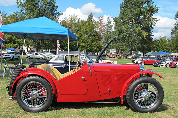 Resplendent, in red paint applied by W.B.L. Automotive.