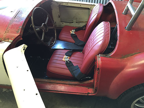 Restored stock MGA seats.