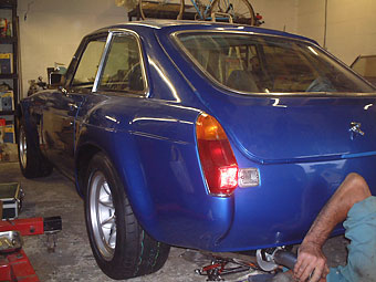 adjusting the stainless exhaust system