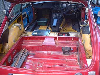 MGB GT boot floor