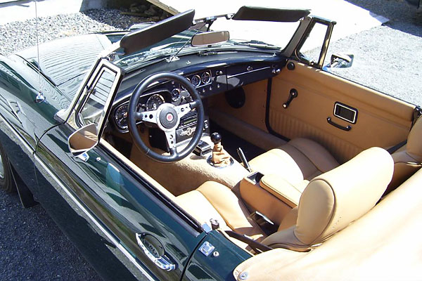 MGB biscuit interior