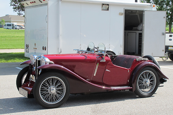 Original duo-tone paint scheme in Carmine and Saratoga Red.