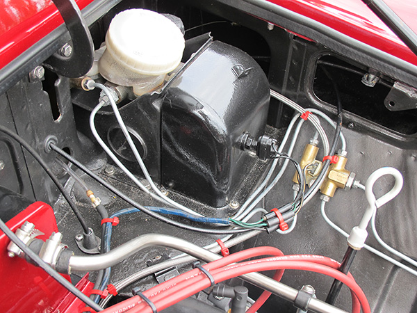 Stock MGB brake master cylinder.