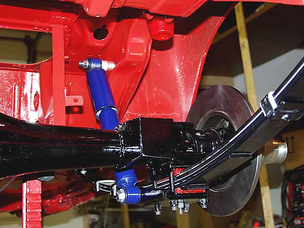 telescoping shocks and Panhard rod bracket