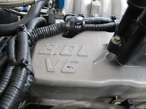 Vulcan V6: iron block, iron heads, and pushrods.