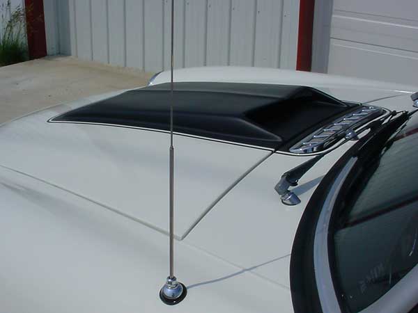 Ford style hood scoop