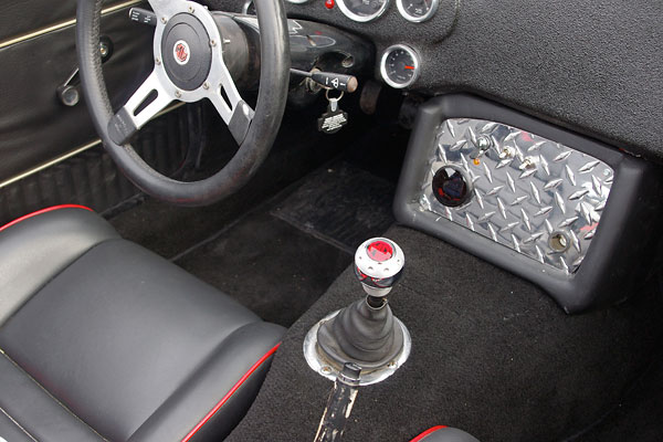 Aluminum shifter knob.