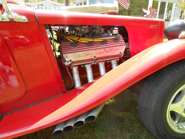 Valve cover was signed by drag racing icon Big Daddy Don Garlits in 2001.