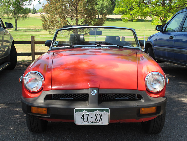 1979 MGB front bumper.