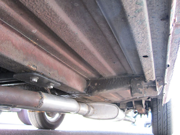 Single Cherry Bomb brand turbo-style muffler.