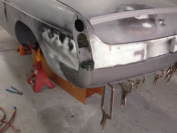 Installing Preform Resources' fiberglass rear valance.