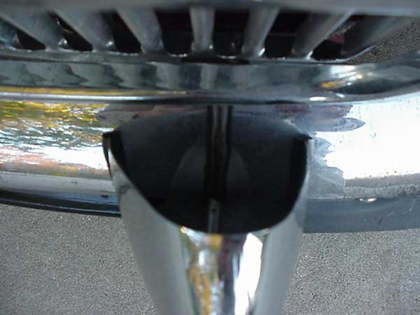 bumper splice hidden under over-rider