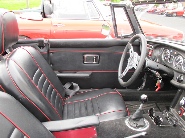 Custom door trim panels and armrests.