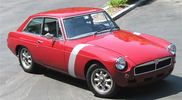 Jim Lewenauer's Rover aluminum V8 powered 1974.5 MGB-GT