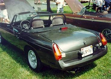 Jim Stuart's 1977 MGB roadster with a Buick V8