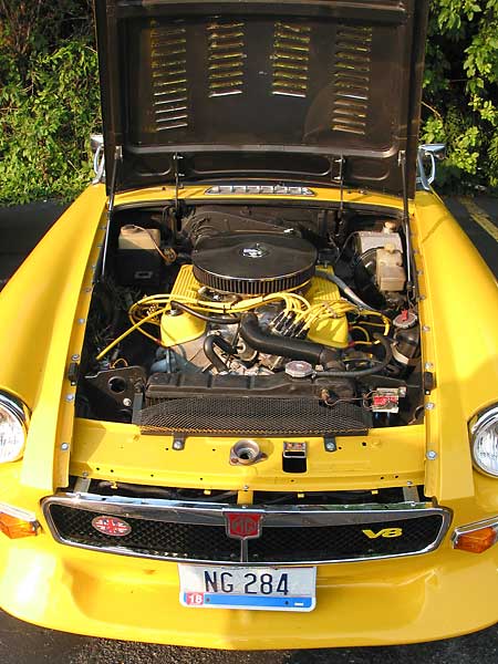 generously louvered MGB hood