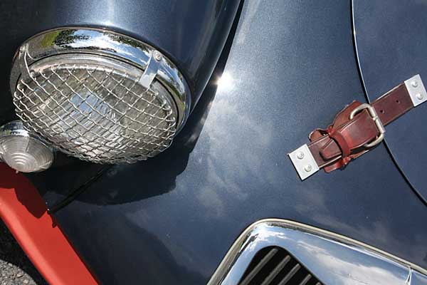 MGA leather bonnet straps