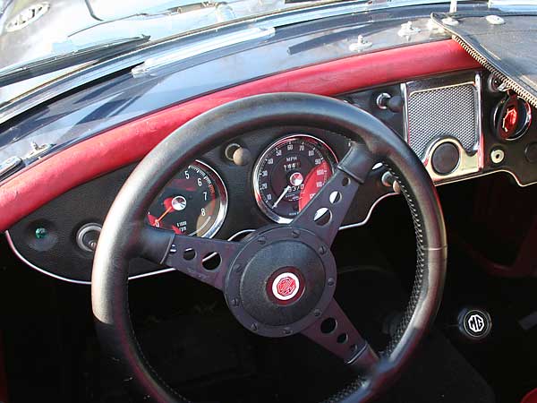 leather steering wheel