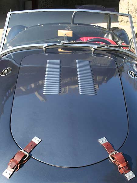 louvered MGA hood