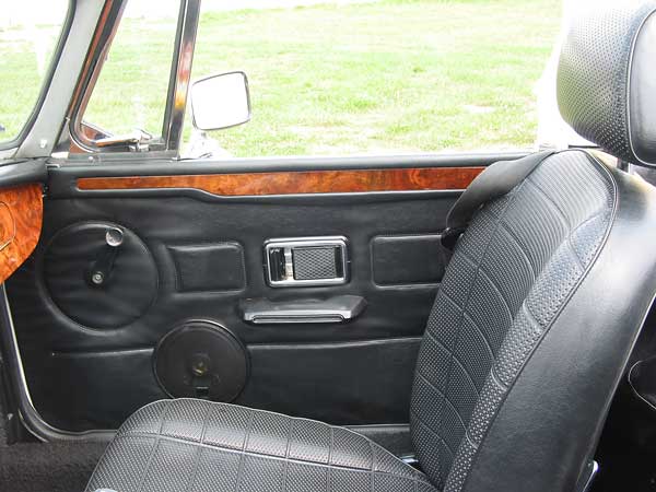 wood veneer door caps and dashboard