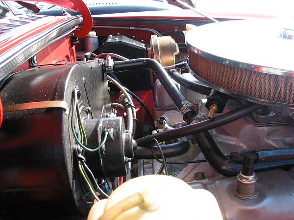 plumbing behind the carburetor